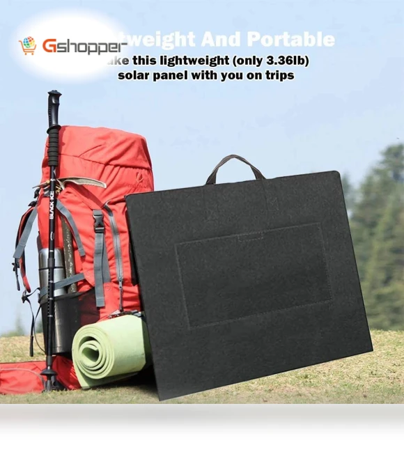 Portable Solar Panel 50W — Solar Chargers, FF Flashfish