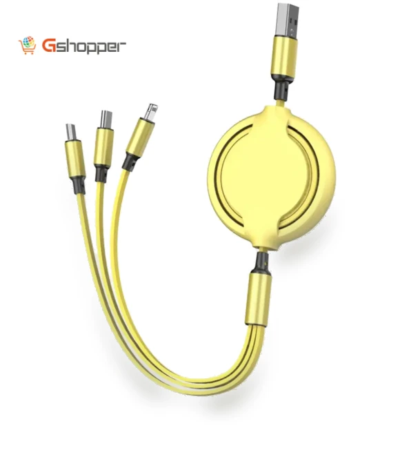 Retractable 3 in 1 Charging Cable — Charging Solutions
