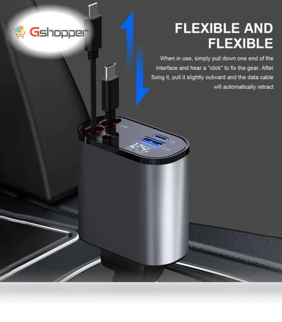 Retractable Car Charger — Vehicle Power Solutions