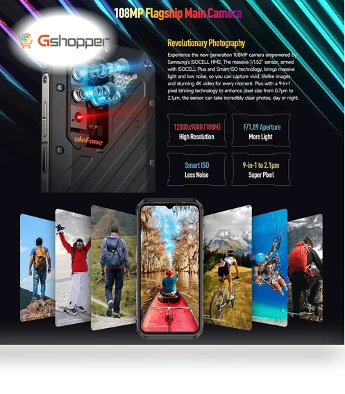 Rugged Phone with FLIR Thermal Imaging Camera — Lens Attachments, Ulefone