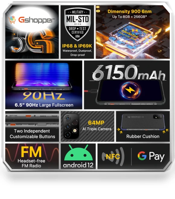 Rugged Smartphone — Bumpers, UMIDIGI