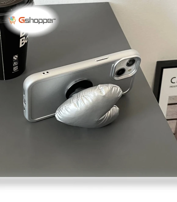 Solid Color Decompression Air Cushion Cell Phone Rings — Bumpers