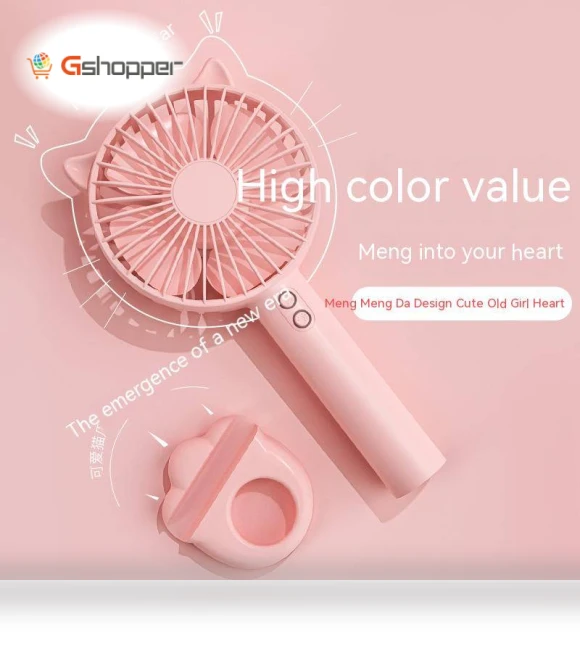 USB Handheld Small Fan with Night Light — Portable USB Fans