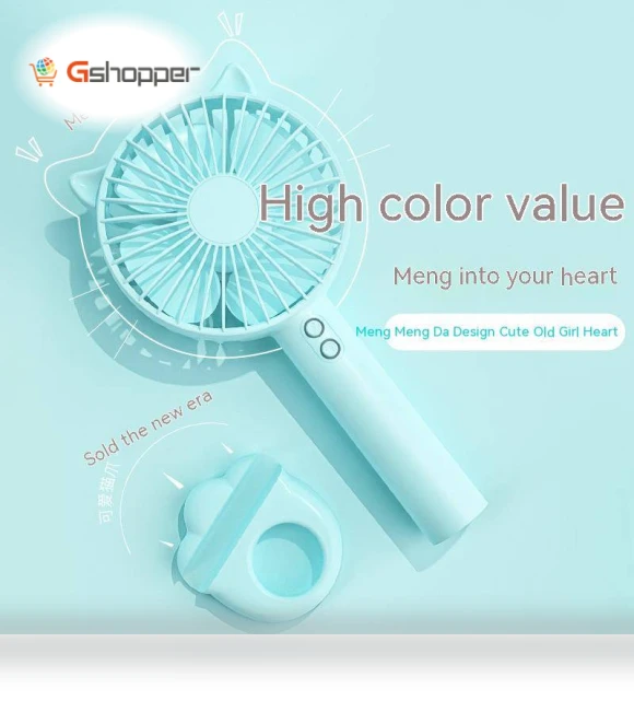 USB Handheld Small Fan with Night Light — Portable USB Fans