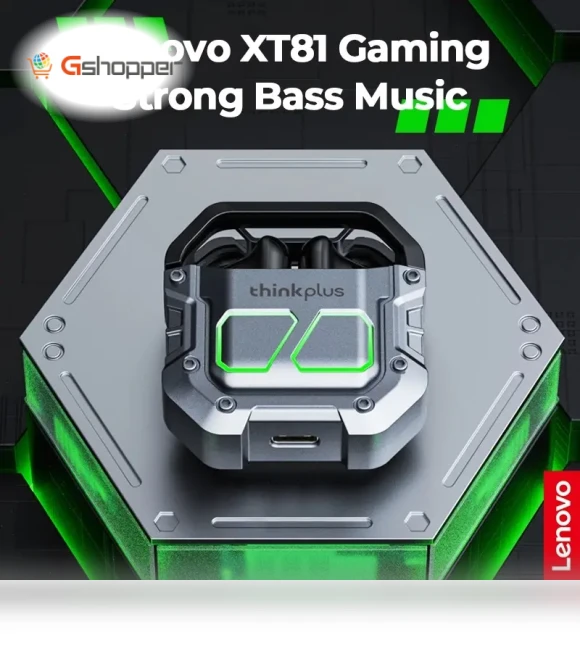 Wireless Gaming Headset with 9D Bass Surround Sound — Bluetooth Headsets, Lenovo