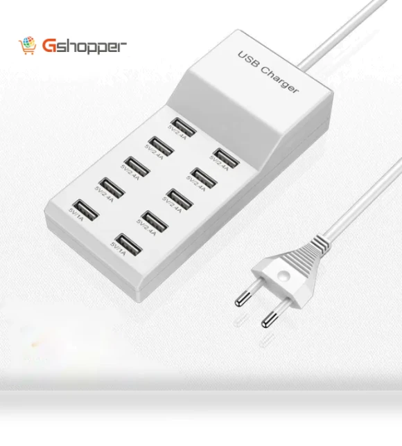 10 Port Multi Device USB Charging Station — Power Hubs