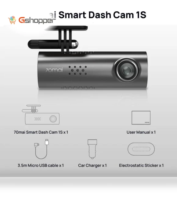 130° Car DVR with APP English Voice Control — Dashboard Cameras, 70mai