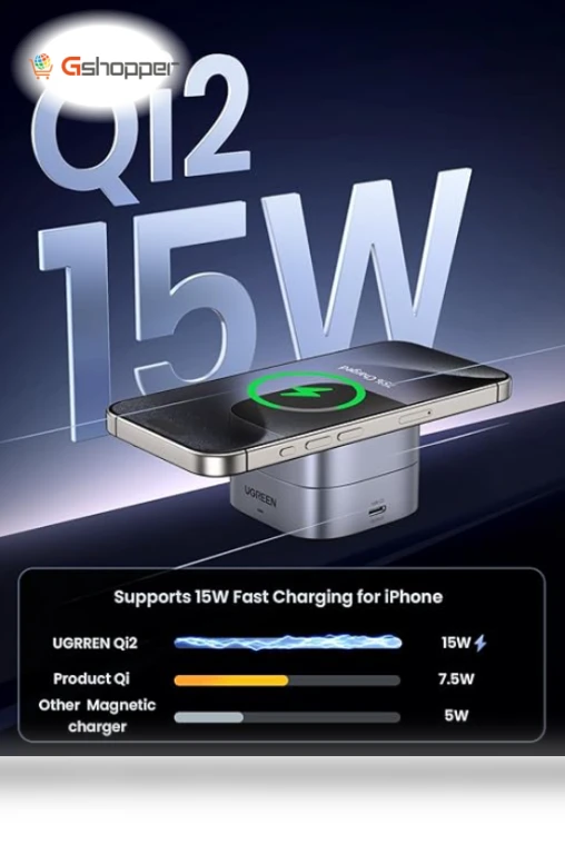 2-in-1 Qi2 Magnetic Foldable Charging Station — Chargers, UGREEN