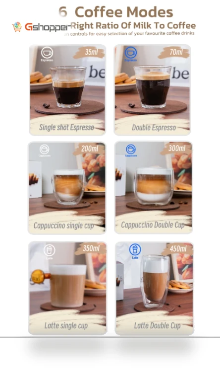 3 in 1 Semi Automatic Espresso Cappuccino Latte Coffee Machine — Espresso Machines, HIBREW