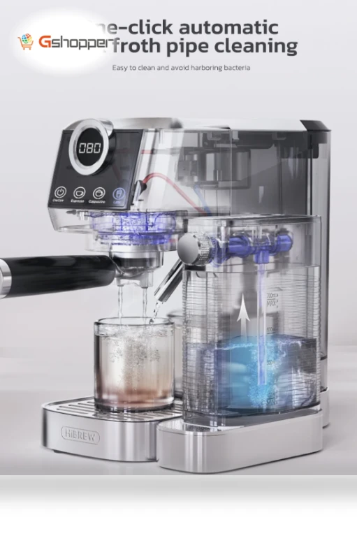 3 in 1 Semi Automatic Espresso Cappuccino Latte Coffee Machine — Espresso Machines, HIBREW