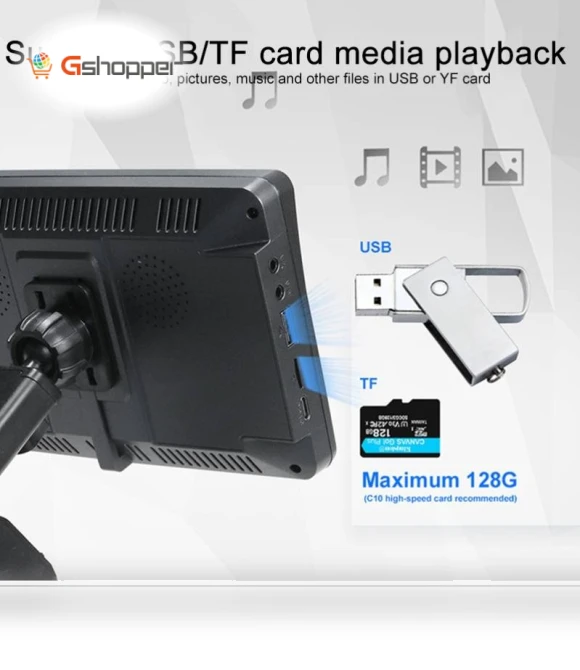 7-inch Wireless CarPlay Car Navigator with Dual Camera — Car Accessories & Gadgets
