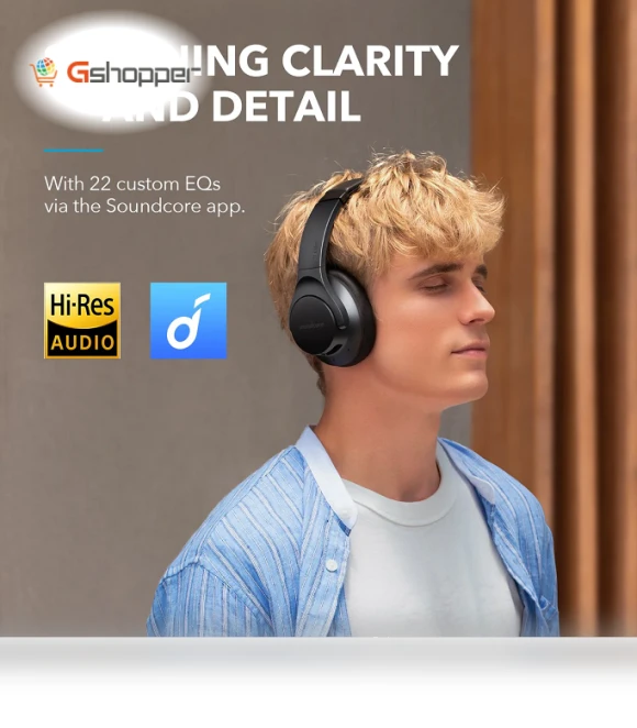 Active Noise Cancelling Headphones — Over-Ear Headphones, Soundcore
