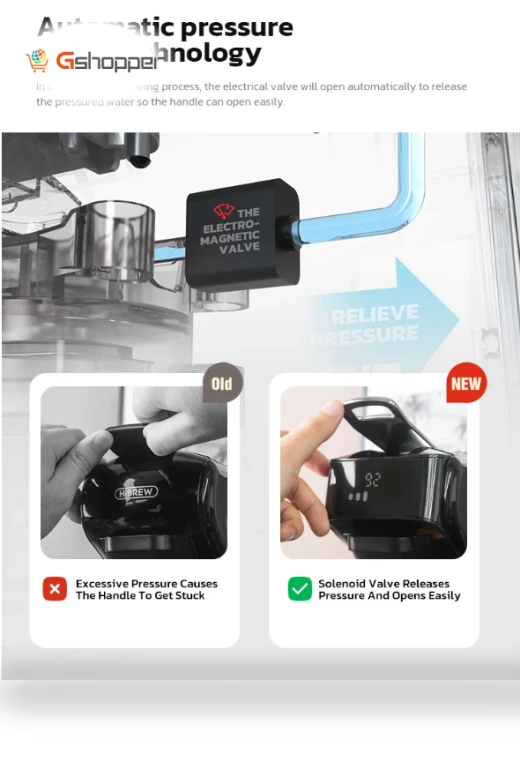 Capsule Coffee Machine 6in1 Hot/Cold Multiple Espresso Cafetera Cappuccino Coffee Maker — Coffee & Espresso Combos, HIBREW