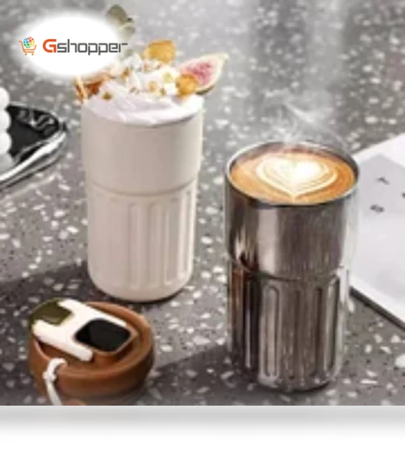 Coffee Thermos With Temperature Display — Travel Drinkware