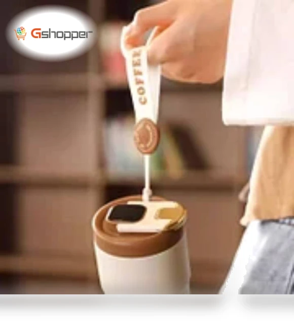 Coffee Thermos With Temperature Display — Travel Drinkware