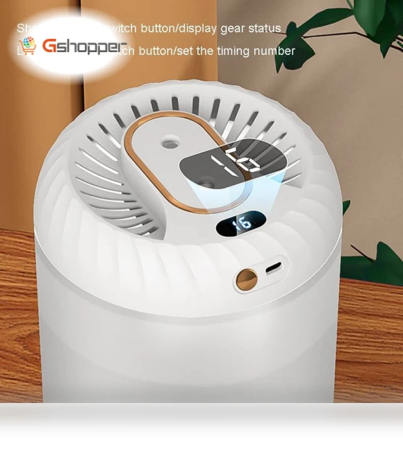 Dual-Nozzle Humidifier with Timer and Ambient Light — Air Moisturizers