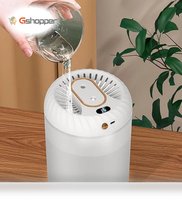 Dual-Nozzle Humidifier with Timer and Ambient Light — Air Moisturizers