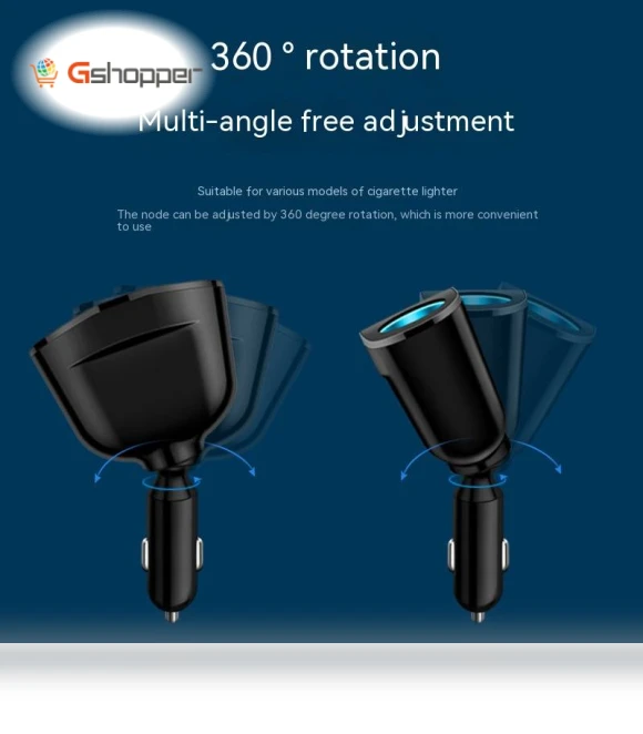 Dual USB Type-C Car Charger with Digital Display — Vehicle Power Solutions