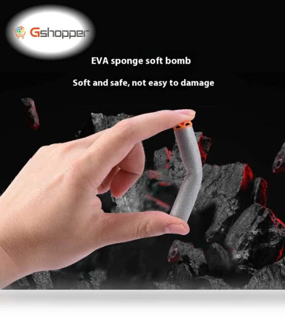 Electric Soft Bullet Gun Shaped Ring Launcher — Blasters & Foam, Youpin