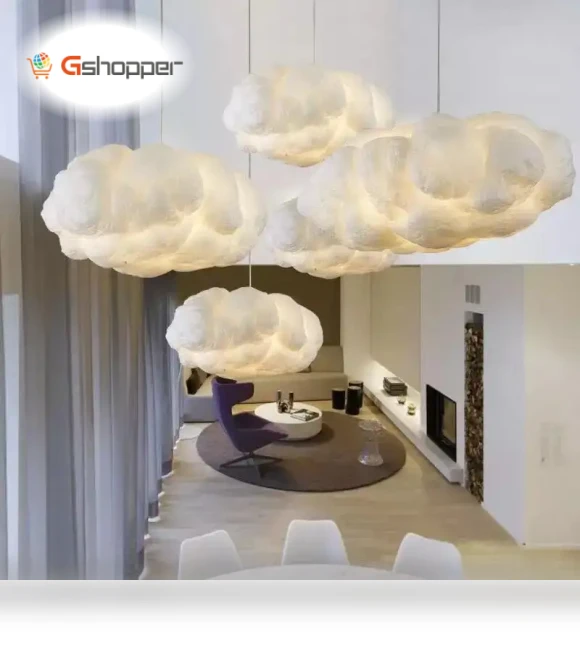 Floating Clouds Chandeliers Bedroom Pendant Light — Overhead Lighting