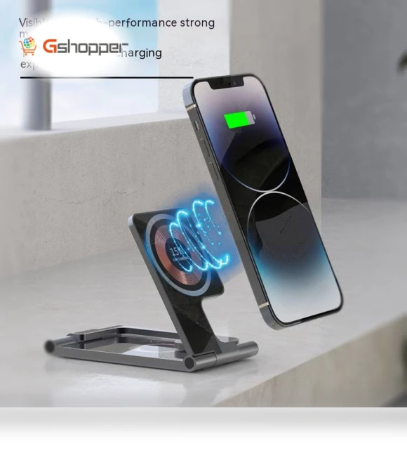 Folding Magsafe Transparent Magnetic Three-in-One Wireless Charger — Chargers