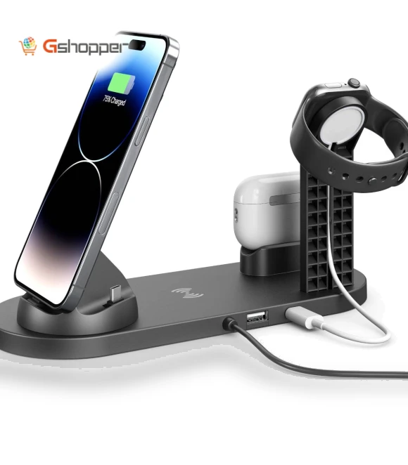 Four-in-one Mobile Phone Wireless Charging Base — Power Hubs