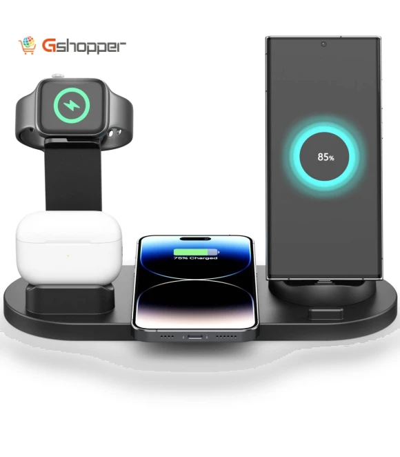 Four-in-one Mobile Phone Wireless Charging Base — Power Hubs