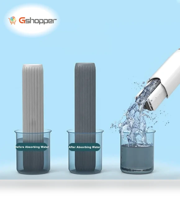 Hand Free Self Squeeze Portable Mini Mop — Mop Accessories