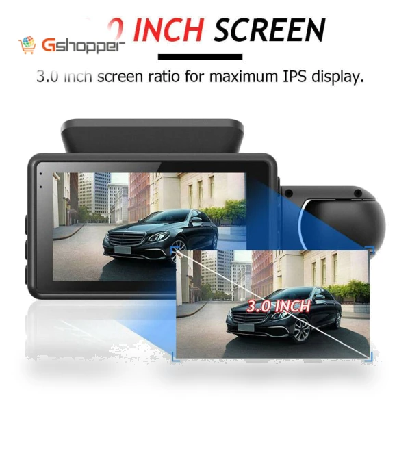 HD Dual-Lens Car Recorder — Dashboard Cameras