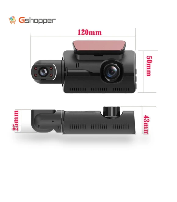 HD Dual-Lens Car Recorder — Dashboard Cameras