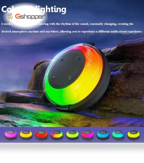 Mini Bluetooth Speaker with RGB Light — Portable Audio Solutions, EBS