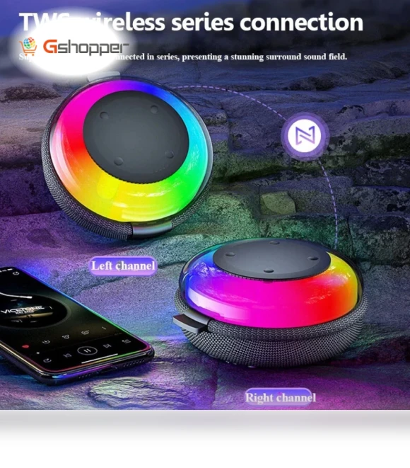 Mini Bluetooth Speaker with RGB Light — Portable Audio Solutions, EBS