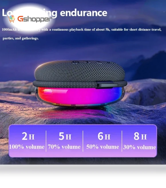 Mini Bluetooth Speaker with RGB Light — Portable Audio Solutions, EBS