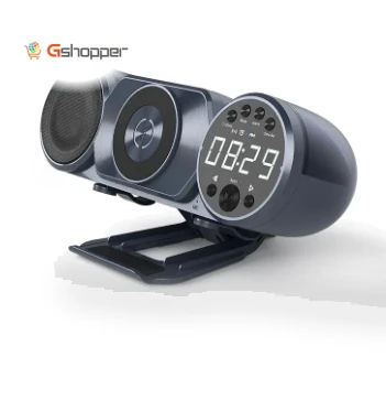 Multifunction Wireless Charger with Speaker, FM Radio, and Alarm Clock — FM Transmitters