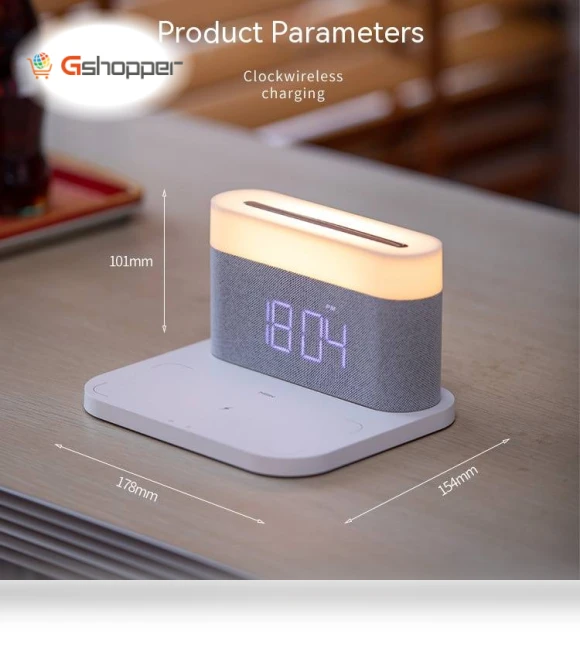 Personalized Business Gift Night Light with Wireless Charging — Book Lights