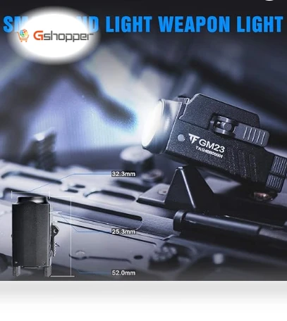 Pistol Light 800 Lumens Bright Weapon Rail Mounted Flashlight — Flashlights, TrustFire