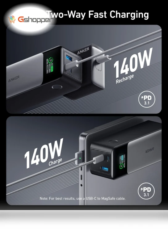 Power Bank with USB-C to Lightning Cable — Mobile Power Solutions, Anker
