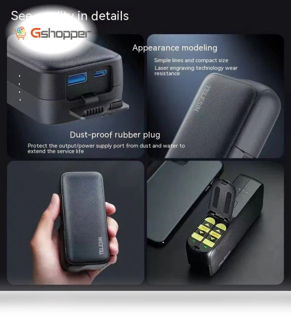 Retractable Power Bank Battery Charger for GoPro — Battery Chargers, Taixun