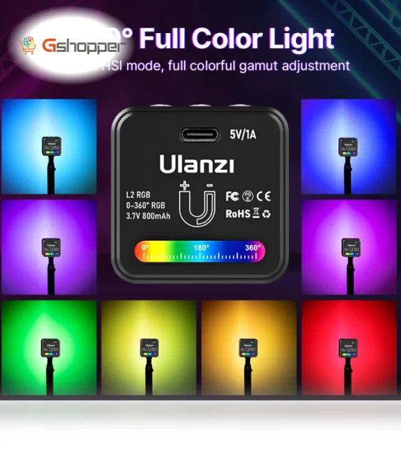 RGB Mini COB Video Camera Light — Photography Lighting & Studio Equipment, Ulanzi
