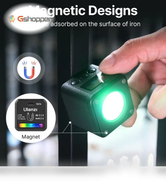 RGB Mini COB Video Camera Light — Photography Lighting & Studio Equipment, Ulanzi