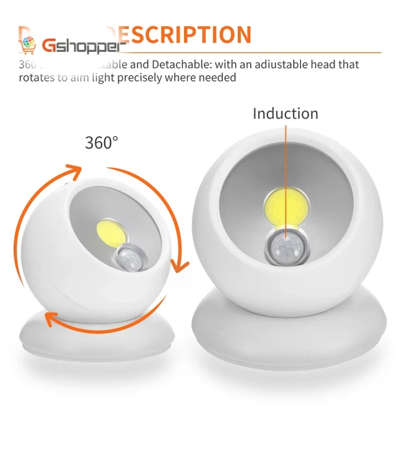 Set of 5 Motion Activated Bionic Portable Lights — Tap Lights