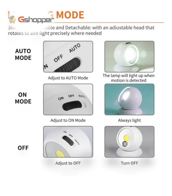Set of 5 Motion Activated Bionic Portable Lights — Tap Lights