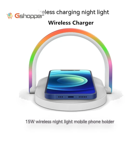 Wireless Charging Night Light Fast Charger with Bracket — Chargers