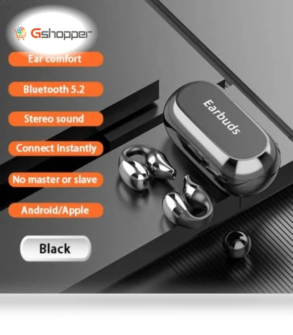 Wireless Ear Clip Bone Conduction Headphones — On-Ear Headphones