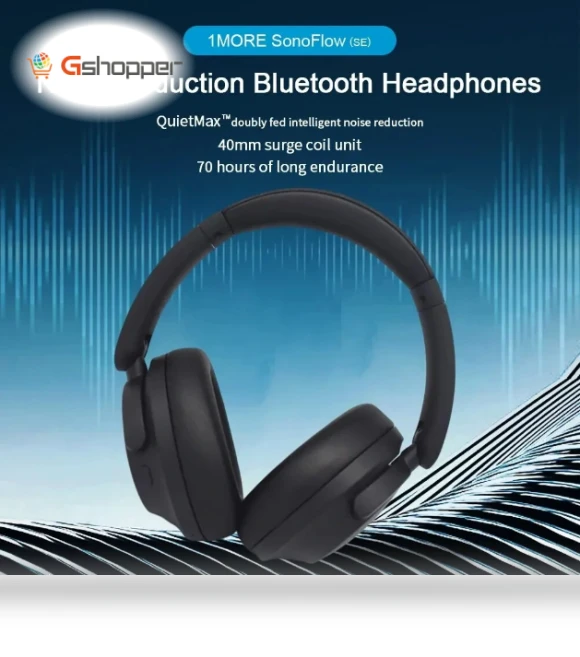 Wireless Gaming Headset with ANC — Over-Ear Headphones, 1MORE