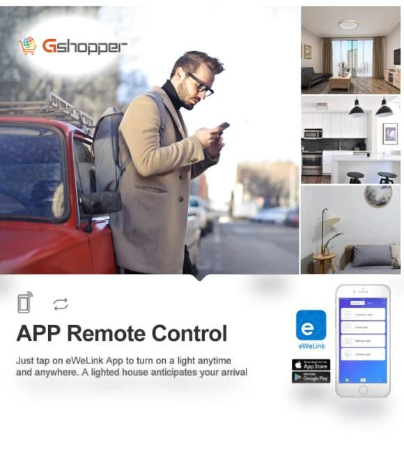 Wireless WIFI Remote Control Timing Switch — Dimmer Switches, Sonoff