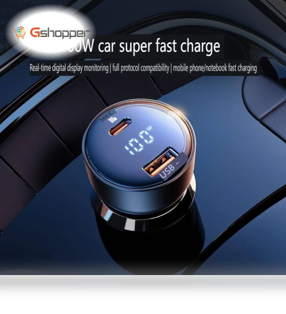 100W Fast Charging Car Charger — Chargers, Baseus