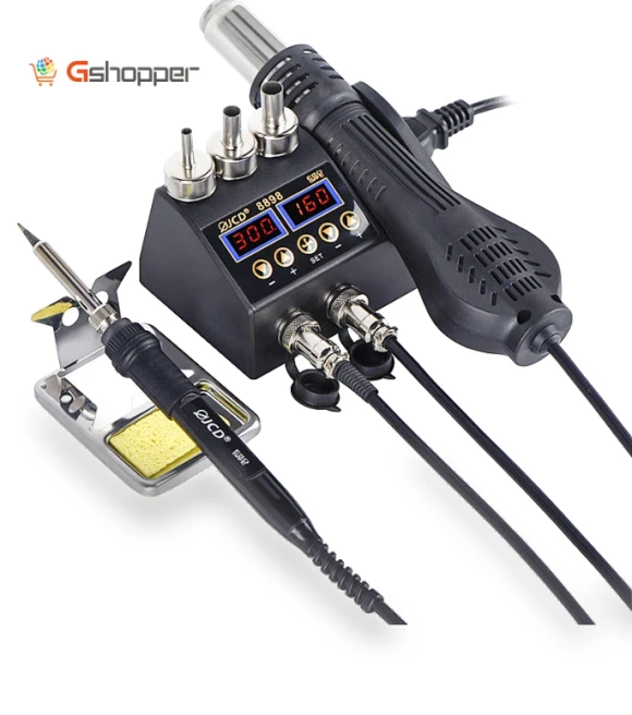 2 in 1 Soldering Station with Hot Air Gun — Stations