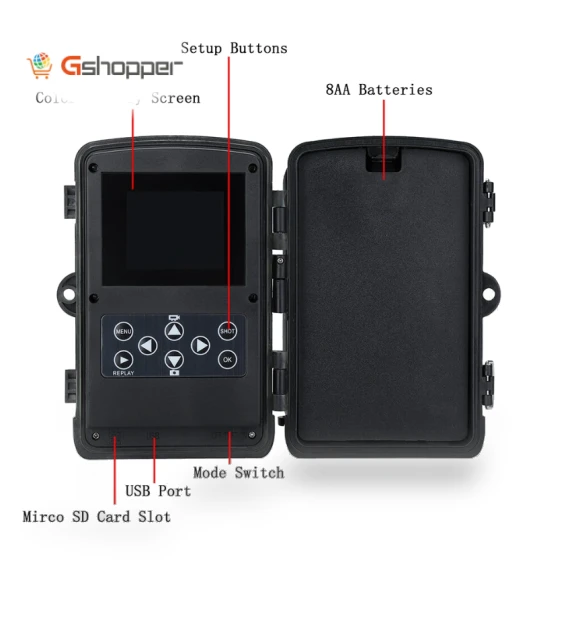 24MP 1080P Night Vision Waterproof Hunting Camera — Outdoor & Wildlife Cameras, SUNTEK