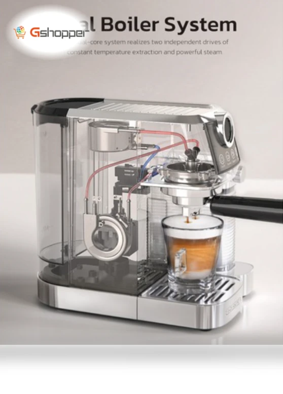 3 in 1 Semi Automatic Coffee Machine — Semi-Automatic Espresso Machines, HIBREW